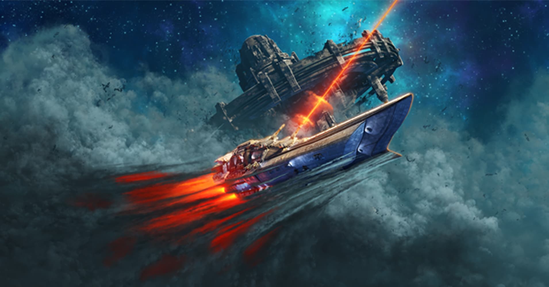 black cutlass space ship